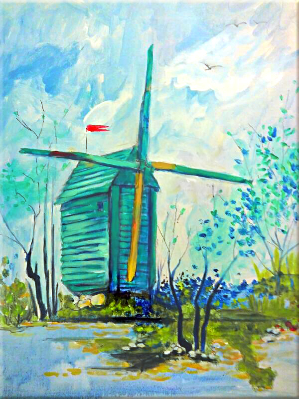 Aartwerk adaptation: <br>Van Gogh, <em>Le Moulin de la Galette, 1886</em> (3h)