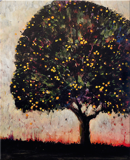 Aartwerk adaptation:<br>Gustav Klimt, <em> Apple Tree II, 1916 </em> (2h)